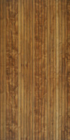 Richly colored Natchez Pecan laminated paneling in 4 x 8 sheets