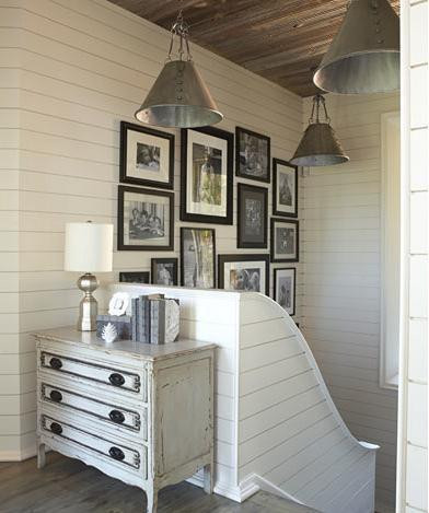 Weathered Cedarwood Paneling, used on a ceiling