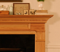 Dentil molding under the crown with fluted legs.