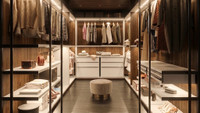 Natural Birch used in walk in closet Natural Birch used in walk in closet