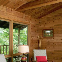 Western Red Cedar plank wall paneling