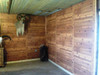 The interior walls of this hunting cabin were covered with our Western Red Cedar plywood paneling