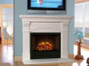 The Modern Flames HomeFire HF36 or HF42 are electric fireplaces that fit well in our Toscana 