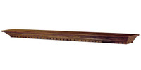 The Catalina mantel shelf shown in oak.