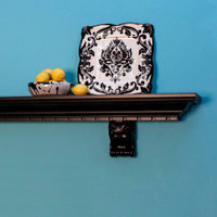 Ask us about the small B51 paintable corbel brackets shown in this image with the Catalina fireplace mantel shelf
