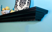 The Catalina mantel shelf feature dentil molding, and is available in a variety of wood species and finishes
