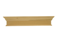 Combination of MDF and poplar moldings for this window cornice