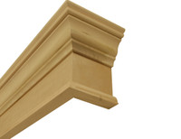 Wooden cornice with 4 1/2" return