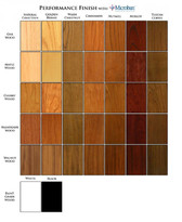 Sample any of these custom woods and finishes