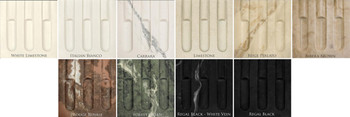 Marble Mantel Color Samples