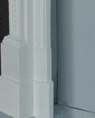 Marble Mantel Leg Plinth Height Extension example