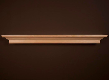 Darlington Mantel Shelf in maple, with a natural stain finish