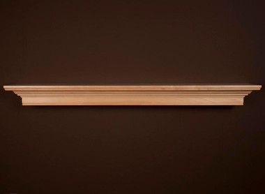 Darlington Mantel Shelf in maple, with a natural stain finish