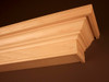 Darlington Mantel Shelf in maple, viewing the 1/4" recessed bottom "lookout"