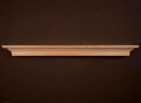 Darlington Maple Mantel Shelf in Natural Finish by MantelCraft