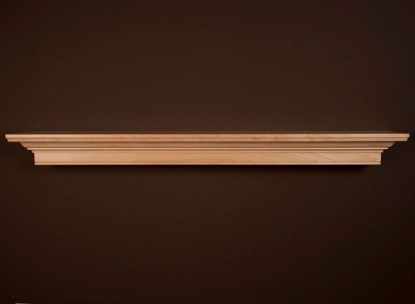 Darlington Maple Mantel Shelf in Natural Finish by MantelCraft