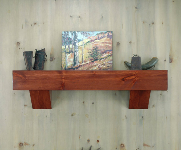 Lincoln Mantel Shelf in Cinnamon