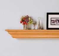Detail image of oak Marilyn shelf.