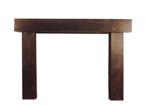 The Shenandoah rustic mantel is available in the Antique Brown finish.