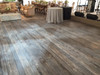 Weathered Cedarwood Paneling, used as flooring