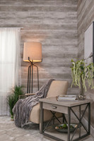 Faded Barnwood installed horizontally