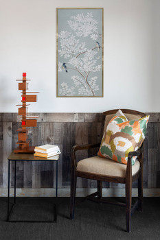 Weathered Gray paneling cut 32" for wainscoting