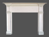 Hammond Mantel can be special ordered with a straight breast.