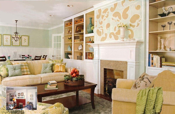 This mantel has a straight breast