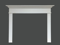 Monticello Fireplace Mantel in Semi Gloss White (Clearance)
