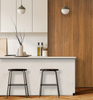 Teak Fluted Wall paneling makes a clean bold modern statement. This versatile panel can be used on ceilings or walls.