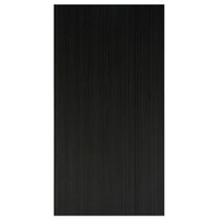 Black fluted wall paneling adds a modern look to any room in your house.