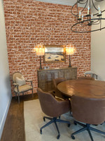 Red Brick wall paneling adds a modern look to any room in your house.