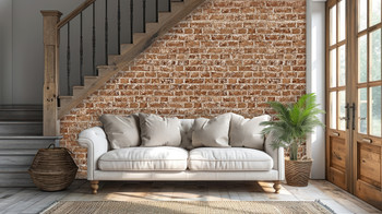 Red Brick wall paneling adds a modern look to any room in your house.