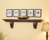 This shelf is in cherry with Merlot finish.