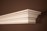 The Stratford Mantel Shelf, Hazelnut Glaze finish