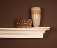 The Stratford Mantel Shelf featuring our Hazelnut Glaze finish