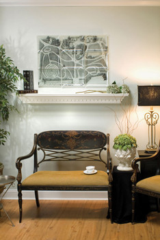 The Victory fireplace mantel shelf.