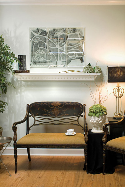 The Victory fireplace mantel shelf.
