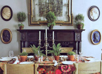 Custom Designed Colonial-like mantel in ebony - for design inspiration