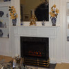 The Colonial without dentil molding was featured in a fall 2013 living room remodel, along with our blue granite fireplace facing