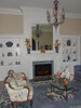 The Colonial traditional fireplace mantel was the focal point featured in this living room remodel in the fall of 2013