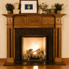 This mantel surround is available in six wood species (including Oak) and various factory finish options.