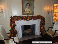Three versions of this neoclassical white limestone mantel are in the White House Vermeil, China and Yellow Oval rooms.