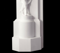 The Dancing Girl details of the Canova are featured in this Italian Marble Mantel.