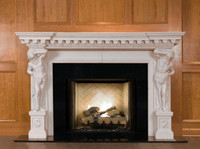 The Hercules shown in white marble.