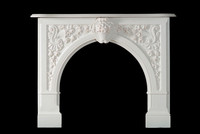 The Andrea Neo Palladian marble fireplace mantel