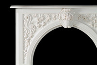 The Andrea Neo Palladian marble fireplace mantel