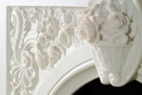 The Andrea Neo Palladian marble fireplace mantel