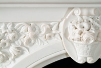 The Andrea Neo Palladian marble fireplace mantel