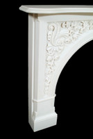 The Andrea Neo Palladian marble fireplace mantel
